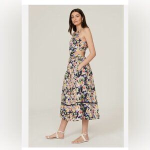Something Navy Floral Cut-Out dress